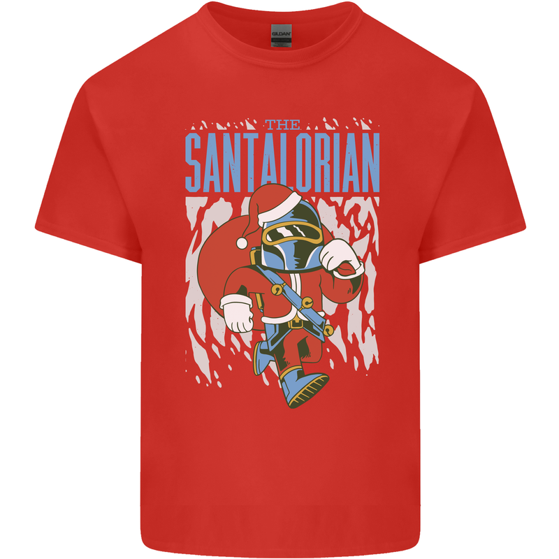 Christmas Parody Santalorian Funny Xmas Mens Cotton T-Shirt Tee Top Red