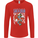 Christmas Parody Santalorian Funny Xmas Mens Long Sleeve T-Shirt Red