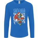 Christmas Parody Santalorian Funny Xmas Mens Long Sleeve T-Shirt Royal Blue