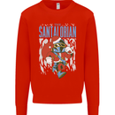 Christmas Parody Santalorian Funny Xmas Mens Sweatshirt Jumper Bright Red