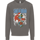 Christmas Parody Santalorian Funny Xmas Mens Sweatshirt Jumper Charcoal
