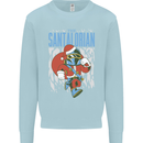 Christmas Parody Santalorian Funny Xmas Mens Sweatshirt Jumper Light Blue