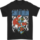 Christmas Parody Santalorian Funny Xmas Mens T-Shirt 100% Cotton Black