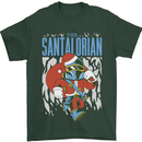 Christmas Parody Santalorian Funny Xmas Mens T-Shirt 100% Cotton Forest Green