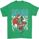 Christmas Parody Santalorian Funny Xmas Mens T-Shirt 100% Cotton Irish Green
