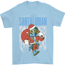 Christmas Parody Santalorian Funny Xmas Mens T-Shirt 100% Cotton Light Blue