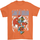 Christmas Parody Santalorian Funny Xmas Mens T-Shirt 100% Cotton Orange