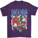 Christmas Parody Santalorian Funny Xmas Mens T-Shirt 100% Cotton Purple