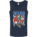 Christmas Parody Santalorian Funny Xmas Mens Vest Tank Top Navy Blue