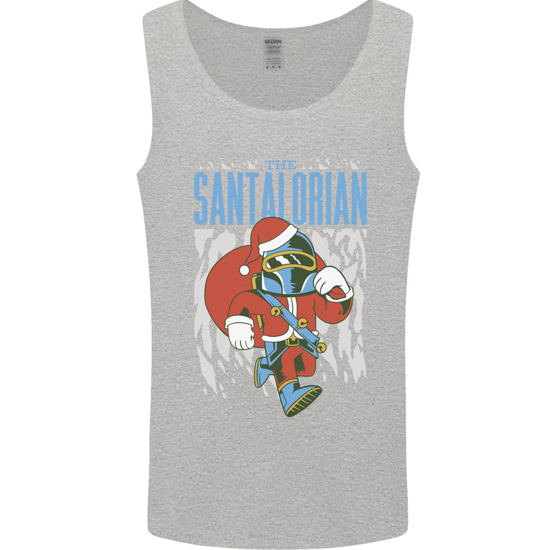 Christmas Parody Santalorian Funny Xmas Mens Vest Tank Top Sports Grey
