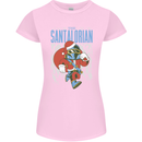 Christmas Parody Santalorian Funny Xmas Womens Petite Cut T-Shirt Light Pink