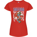 Christmas Parody Santalorian Funny Xmas Womens Petite Cut T-Shirt Red
