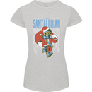 Christmas Parody Santalorian Funny Xmas Womens Petite Cut T-Shirt Sports Grey