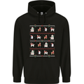 Christmas Penguin Llama Reindeer Bear Xmas Childrens Kids Hoodie Black