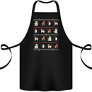 Christmas Penguin Llama Reindeer Bear Xmas Cotton Apron 100% Organic Black