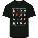 Christmas Penguin Llama Reindeer Bear Xmas Mens Cotton T-Shirt Tee Top Black