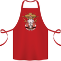 Christmas Praying Santa Christian Christianity God Cotton Apron 100% Organic Red