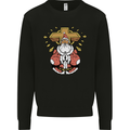 Christmas Praying Santa Christian Christianity God Kids Sweatshirt Jumper Black