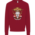 Christmas Praying Santa Christian Christianity God Kids Sweatshirt Jumper Red