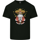 Christmas Praying Santa Christian Christianity God Mens Cotton T-Shirt Tee Top Black