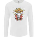 Christmas Praying Santa Christian Christianity God Mens Long Sleeve T-Shirt White