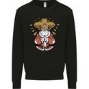 Christmas Praying Santa Christian Christianity God Mens Sweatshirt Jumper Black