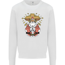 Christmas Praying Santa Christian Christianity God Mens Sweatshirt Jumper White