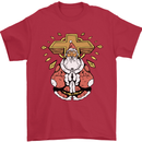 Christmas Praying Santa Christian Christianity God Mens T-Shirt 100% Cotton Red