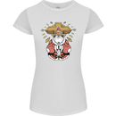 Christmas Praying Santa Christian Christianity God Womens Petite Cut T-Shirt White