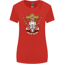 Christmas Praying Santa Christian Christianity God Womens Wider Cut T-Shirt Red