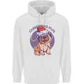 Christmas Pug Dog Xmas Mens 80% Cotton Hoodie White