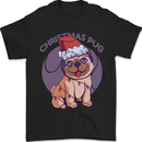 Christmas Pug Dog Xmas Mens T-Shirt 100% Cotton Black