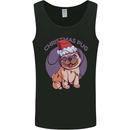 Christmas Pug Dog Xmas Mens Vest Tank Top Black