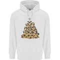 Christmas Pug Funny Dog Xmas Tree Childrens Kids Hoodie White