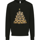 Christmas Pug Funny Dog Xmas Tree Kids Sweatshirt Jumper Black