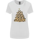 Christmas Pug Funny Dog Xmas Tree Womens Wider Cut T-Shirt White