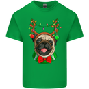 Christmas Pug Xmas Dog Mens Cotton T-Shirt Tee Top Irish Green