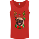 Christmas Pug Xmas Dog Mens Vest Tank Top Red