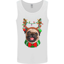 Christmas Pug Xmas Dog Mens Vest Tank Top White