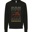 Christmas RPG Dragon Role Play Games Xmas Mens Sweatshirt Jumper Black