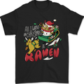 Christmas Ramen Funny Xmas Food Mens T-Shirt 100% Cotton Black