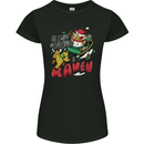 Christmas Ramen Funny Xmas Food Womens Petite Cut T-Shirt Black