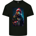 Christmas Reptile Dinosaur T-Rex Xmas Kids T-Shirt Childrens Black
