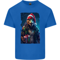 Christmas Reptile Dinosaur T-Rex Xmas Kids T-Shirt Childrens Royal Blue