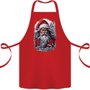 Christmas Samurai Shogun MMA Warrior Cotton Apron 100% Organic Red