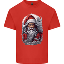 Christmas Samurai Shogun MMA Warrior Kids T-Shirt Childrens Red