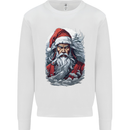 Christmas Samurai Shogun MMA Warrior Mens Sweatshirt Jumper White