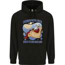 Christmas Santa Claus Needs a Break Xmas Childrens Kids Hoodie Black