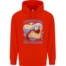 Christmas Santa Claus Needs a Break Xmas Childrens Kids Hoodie Bright Red