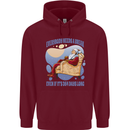 Christmas Santa Claus Needs a Break Xmas Childrens Kids Hoodie Maroon